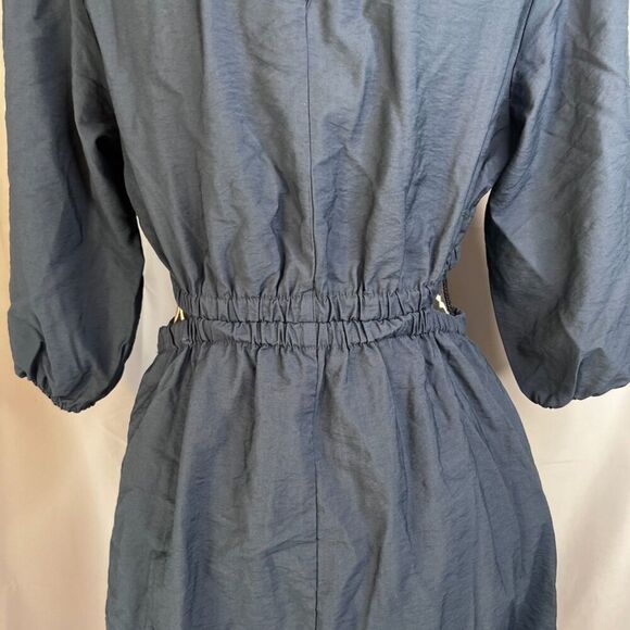 Isabel by Ingrid + Isabel Blue Cut Out Waist Sides Midi Maternity Dress Size XS - Picture 10 of 16